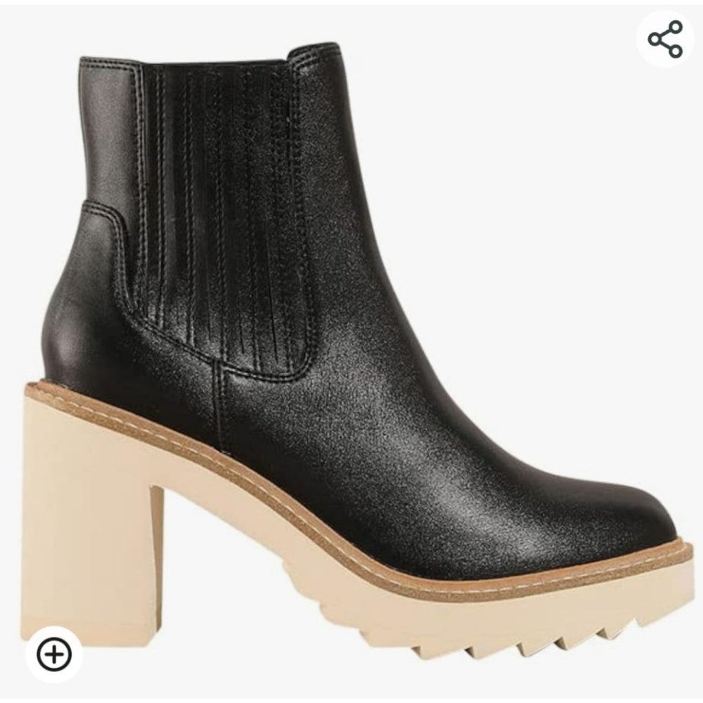 Mi.iM Jessica Chunky Heel Slip-on round toe
